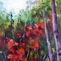 Éclats de rouge 36''x24''